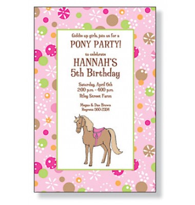 Pink Pony Invitations, Magic Pony, Inviting Company